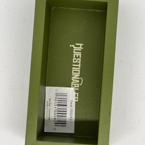 Primitive by Kathy Green Distressed "Overworked & Under intoxicated" Box Sign - Picture 5 of 6